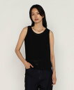 【SALE/20%OFF】COMME CA シアーシフォン楊柳 タンクトップ コムサ トップス ノースリーブ・タンクトップ ブラック ベージュ ブラウン【送料無...