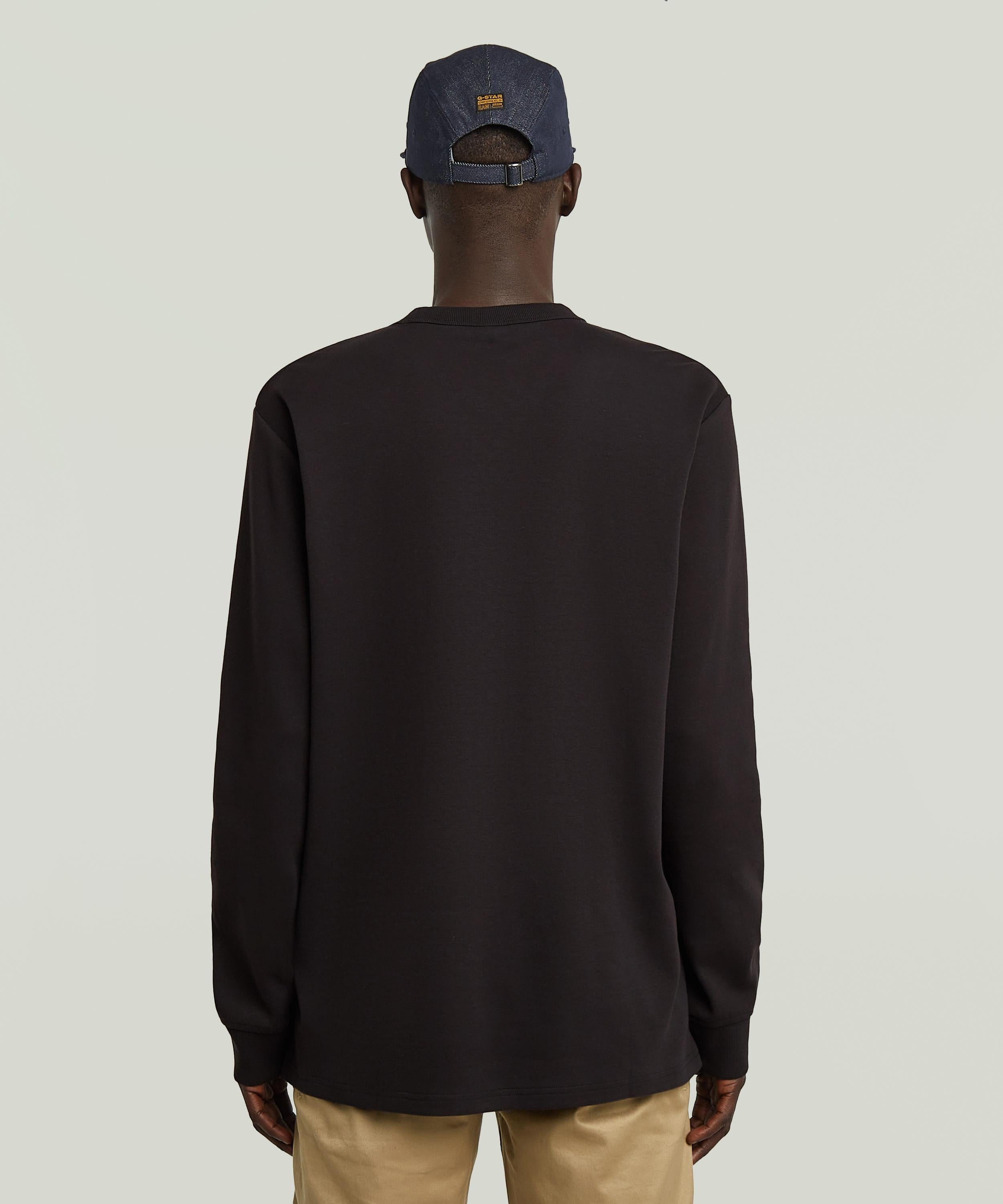 【公式ショップ】Nifous T-Shirt/ベーシックワンポイントロングスリーブTシャツ ジースターロゥ トップス カットソー・Tシャツ ブラック