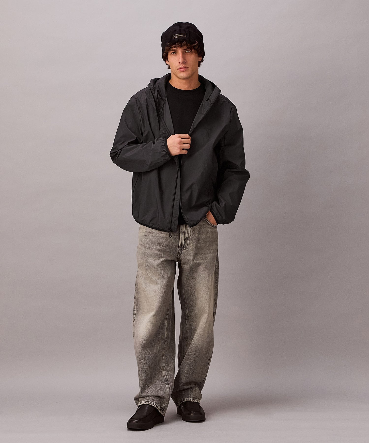 【SALE／30%OFF】Calvin Klein Jeans 【公式ショップ】 カルバンクライン ウインドブレイカージャケット 4LF513G SS26 カルバン・クライン ジャケット・アウター ナイロンジャケット ブラック ネイビー【送料無料】