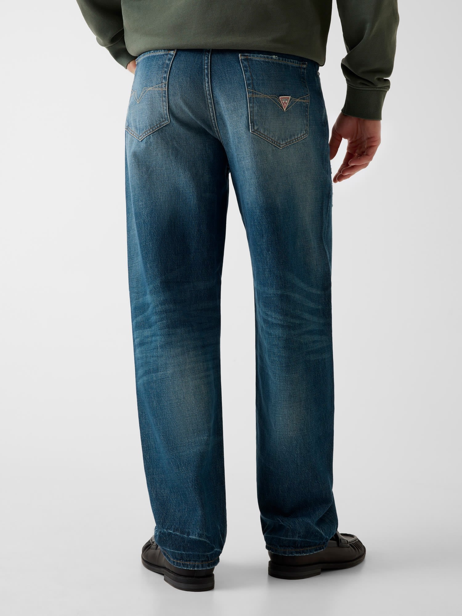 GUESS/(M)JETT Baggy デニムパンツ ゲス パンツ ジーンズ・デニムパンツ ブルー