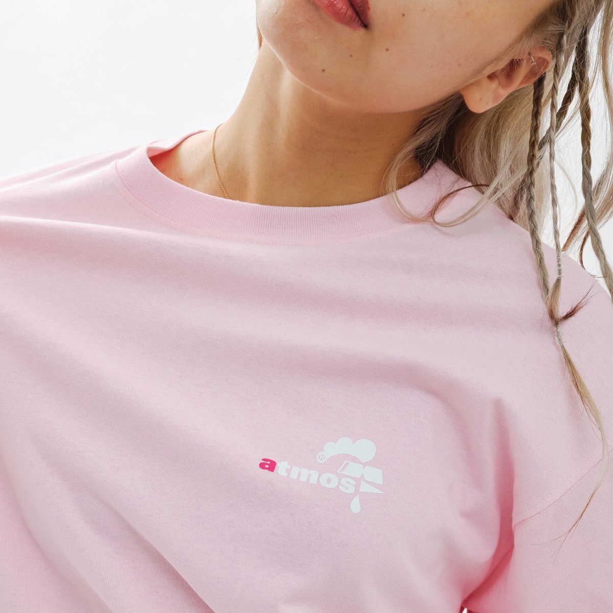 atmos pink atmos pink x MONICHIKI HOUSE AM Logo L/S T-Shirt PINK アトモス トップス カットソー・Tシャツ ピンク