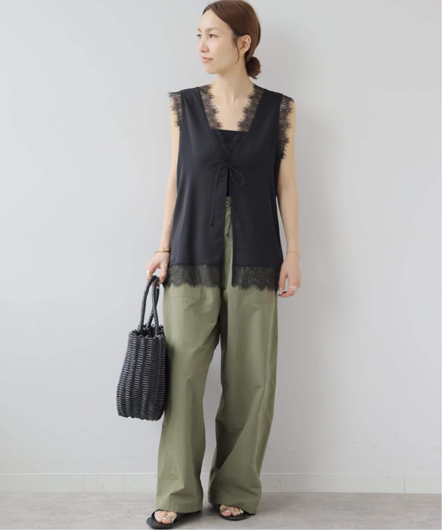JOURNAL STANDARD relume フロントオープンキャミソール ジャーナル スタンダード レリューム トップス シャツ・ブラウス ブラウン ブラック