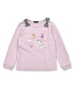 【SALE/60%OFF】BeBe 【お揃い】Cafeプリント肩リボントレーナー(90~150cm) ベベ オンライン ストア トップス スウェット・トレーナー...