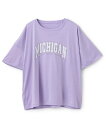 Lovetoxic カレッジロゴラッシュTシャツ ナルミヤオンライン 水着・スイムグッズ 水着 ホワイト パープル