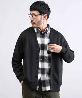 JIGGYS SHOP SELECT Wフェイスカーディガン ジギーズショップ トップス カーディガン ブラック グレー