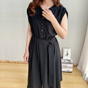 【SALE/39%OFF】maison de LATIR ノースリロングシャツワンピース メゾンドラティール ワンピース・ドレス シャツワンピース イエロー ブ...