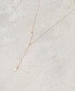 【SALE/40%OFF】grove パール調ビジューバーY字ショートネックレス グローブ アクセサリー・腕時計 ネックレス シルバー ゴールド