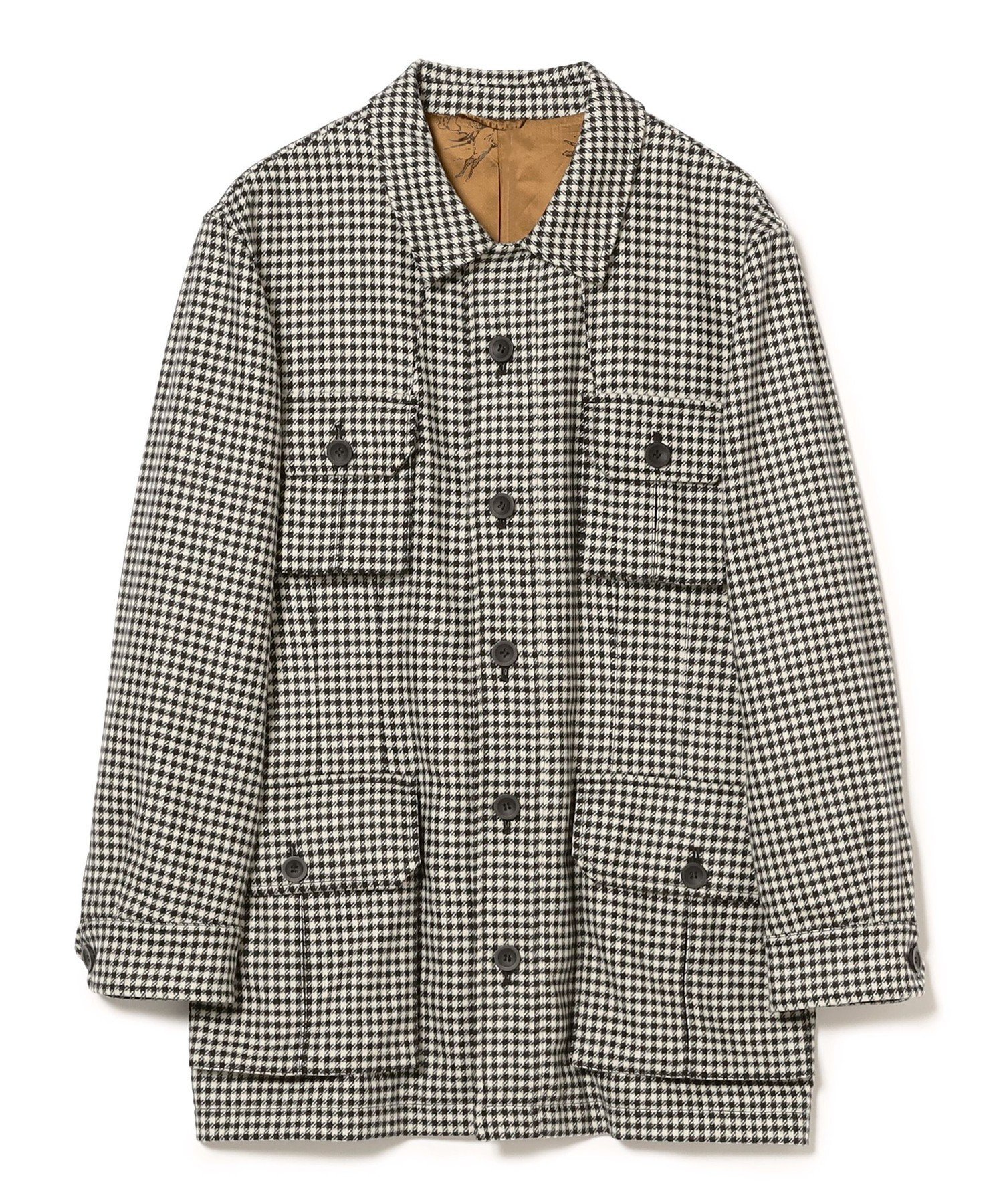 【SALE/40%OFF】BEAMS F 【別注】CORDINGS / ウール サファリジャケット ビームス アウトレット ジャケット・アウター ブルゾン・ジャンパー ブラック【送料無料】