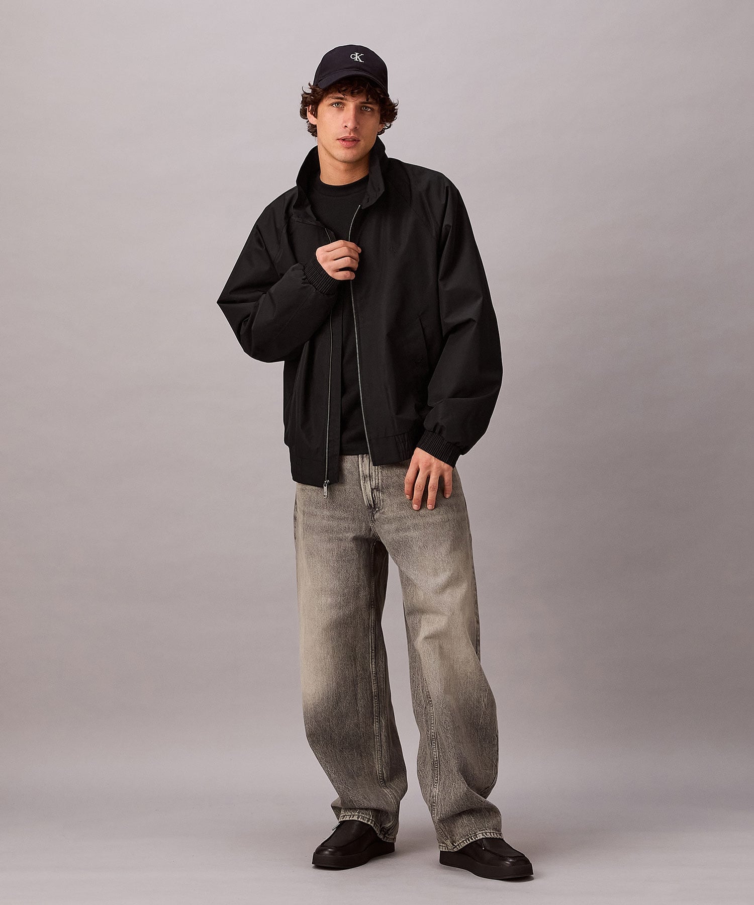 Calvin Klein Jeans 【公式ショップ】 カルバンクライン モノグラム ジャケット 4RF517G SS26 カルバン・クライン ジャケット・アウター その他のジャケット・アウター ブラック【送料無料】