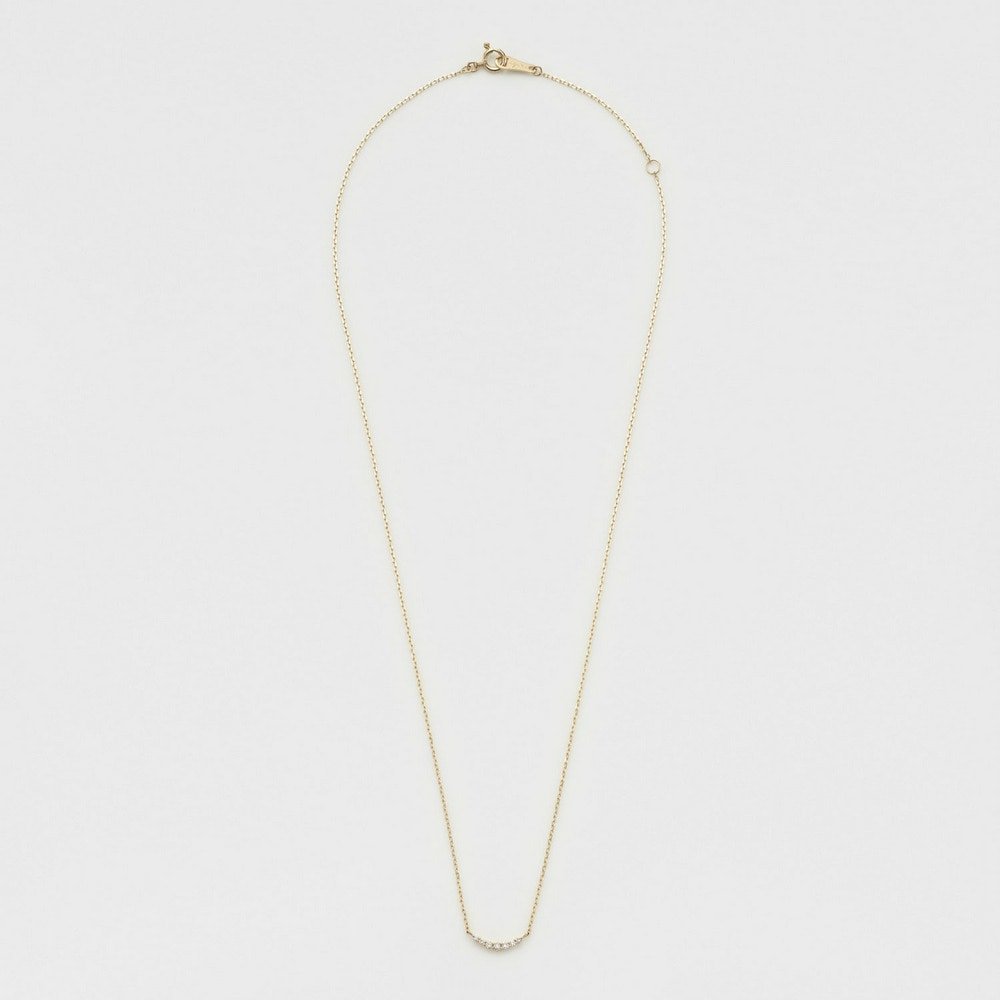 agete K10ダイヤモンドネックレス アガット アクセサリー・腕時計 ネックレス ホワイト【送料無料】