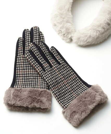 【SALE/65%OFF】a.v.v フェイクファーグローブ アー・ヴェ・ヴェ ファッション雑貨 手袋 ブラック イエロー 【SALE/65%OFF】a.v.v フェイクファーグローブ アー・ヴェ・ヴェ ファッション雑貨 手袋 ブラック イエロー