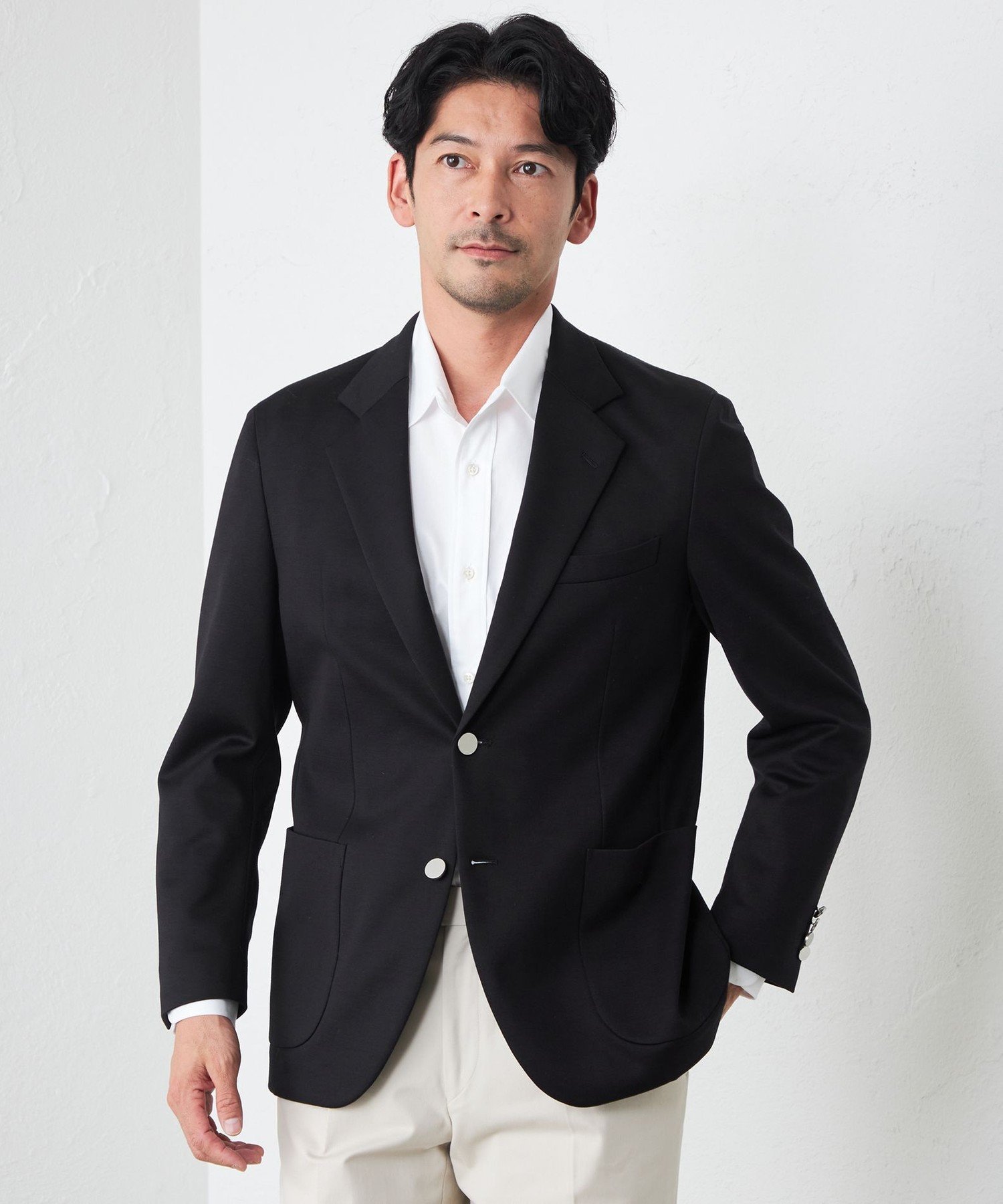 S.ESSENTIALS 【DRESOPHY】ミラノリブジャケット(MEN'S) エス エッセンシャルズ ジャケット・アウター テーラードジャケット・ブレザー ネイビー【送料無料】