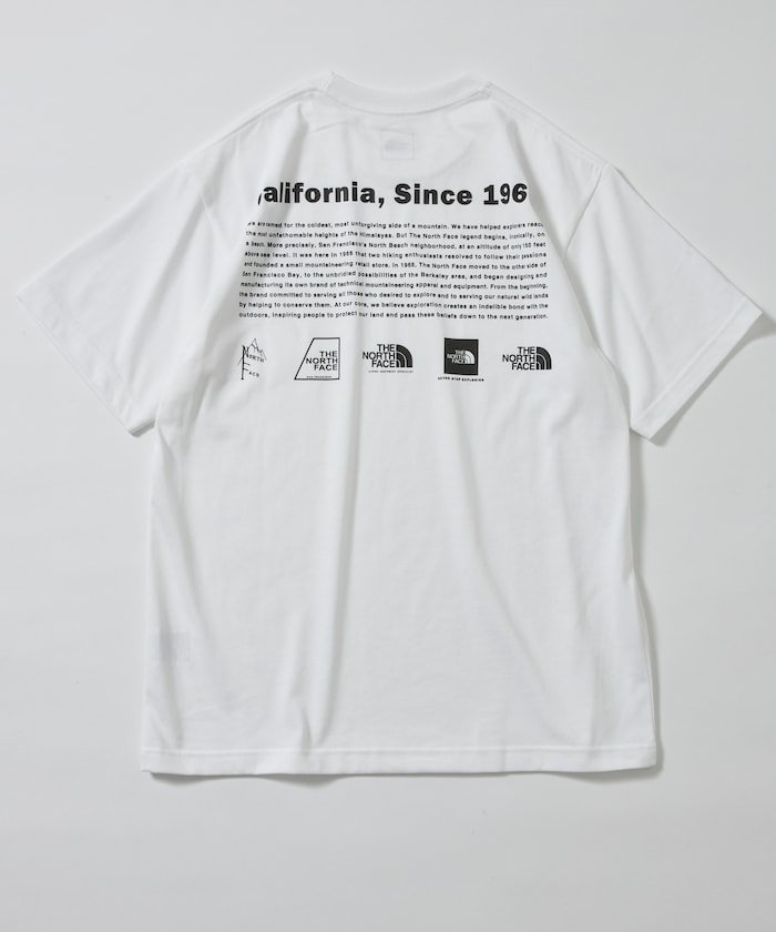 THE NORTH FACE S/S Historical Logo Tee / NT32407 / ショートスリーブヒストリカルロゴティー フリークスストア トップス カットソー・Tシャツ ホワイト グレー ブラック