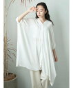 【SALE/30%OFF】earth music&ecology レーヨンビッグシャツチュニック アースミュージック&エコロジー ワンピース・ドレス チュニック...