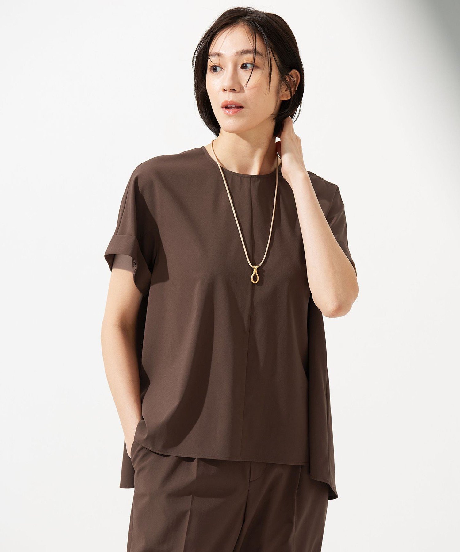 自由区 【カタログ掲載・セットアップ対応・接触冷感・UVケア・洗える】ファンクショナルクロス ブラウ..