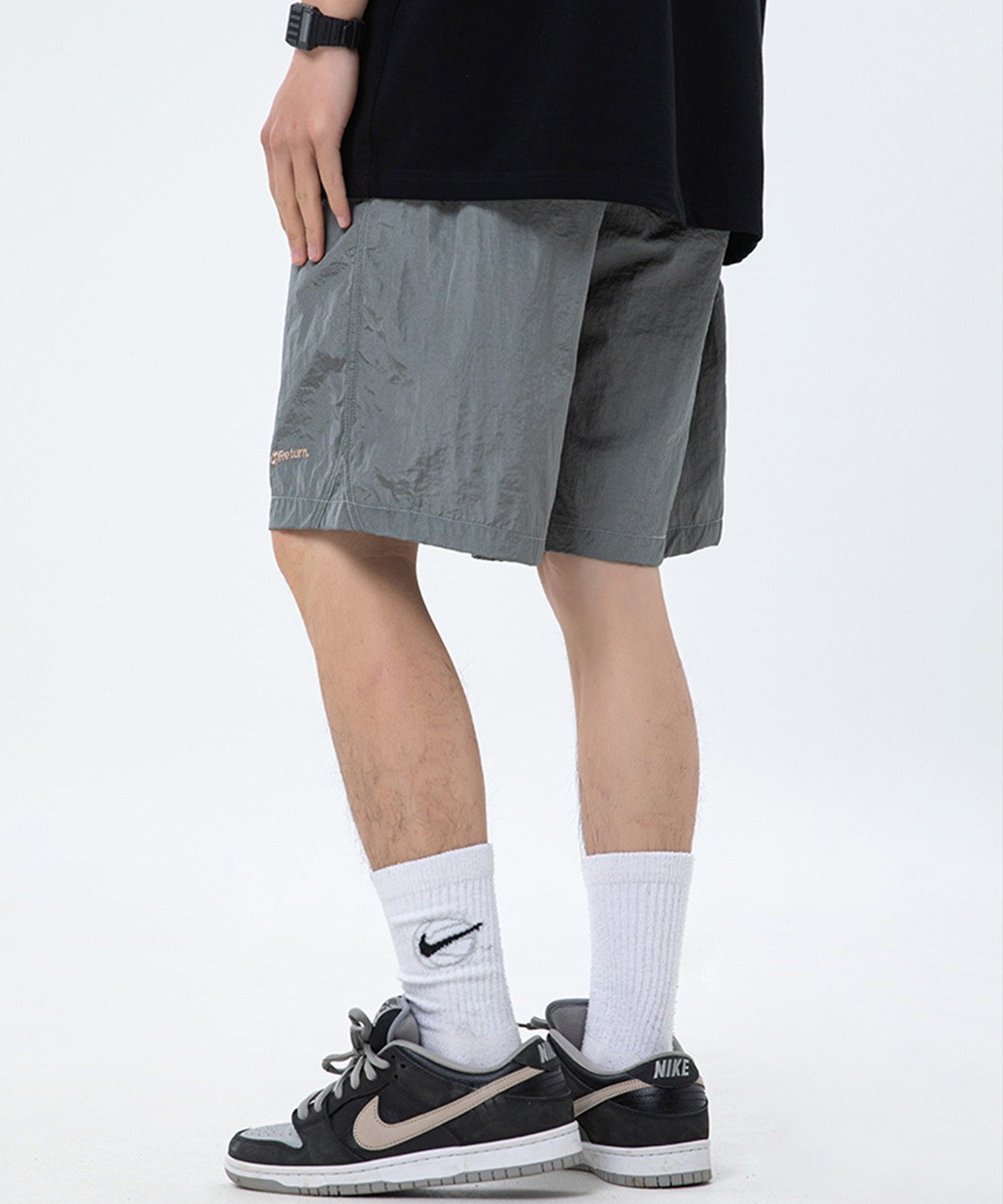 aimoha outdoor/ユニセックス ウエスト紐付き ショートパンツ ハーフパンツ アイモハ パンツ その他のパンツ ピンク グレー パープル ブラック
