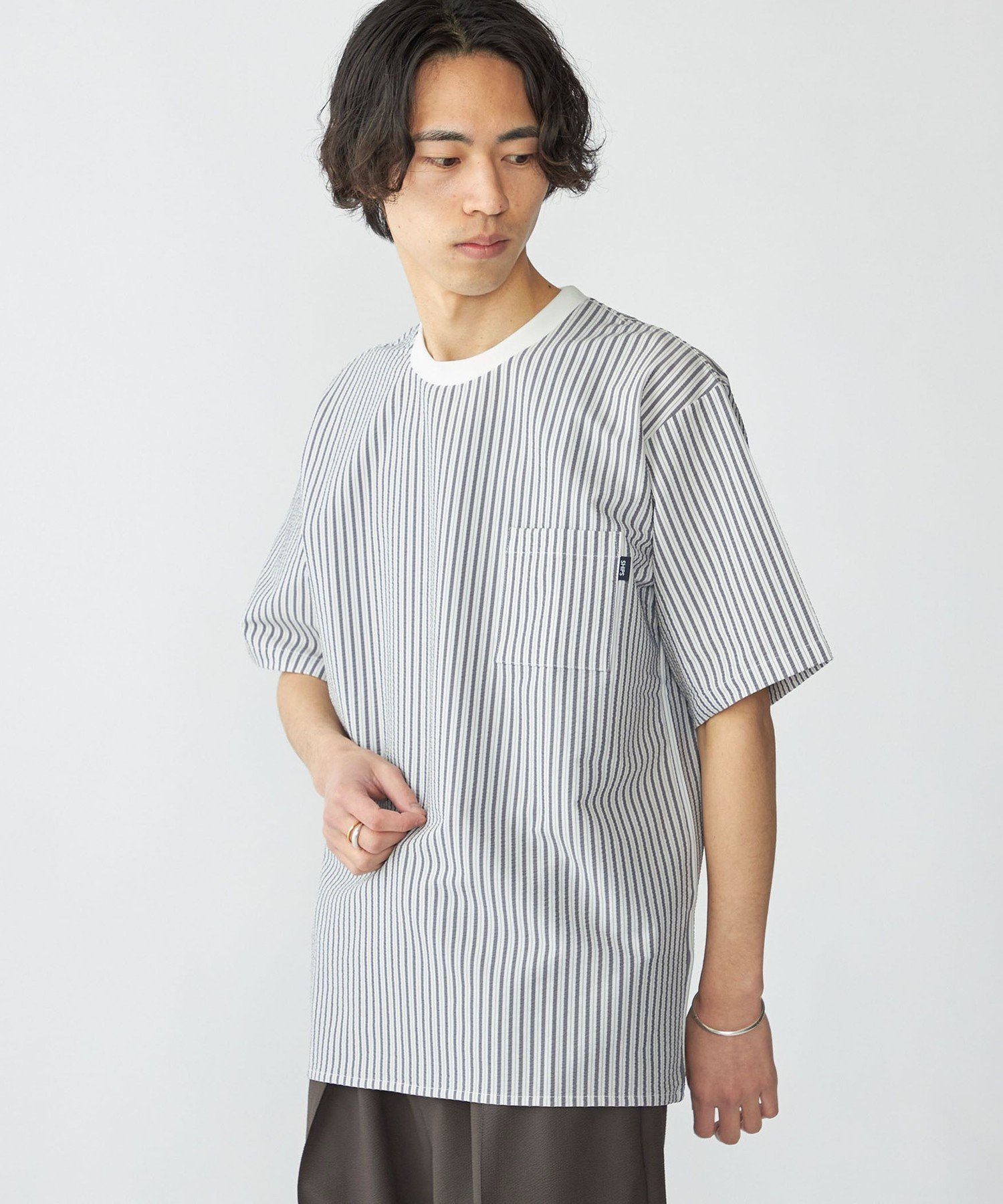 【Only & Sons】ボーダー シアサッカー Tシャツ / 送料無料 楽天市場】シアサッカー(Tシャツ・カットソー|トップス
