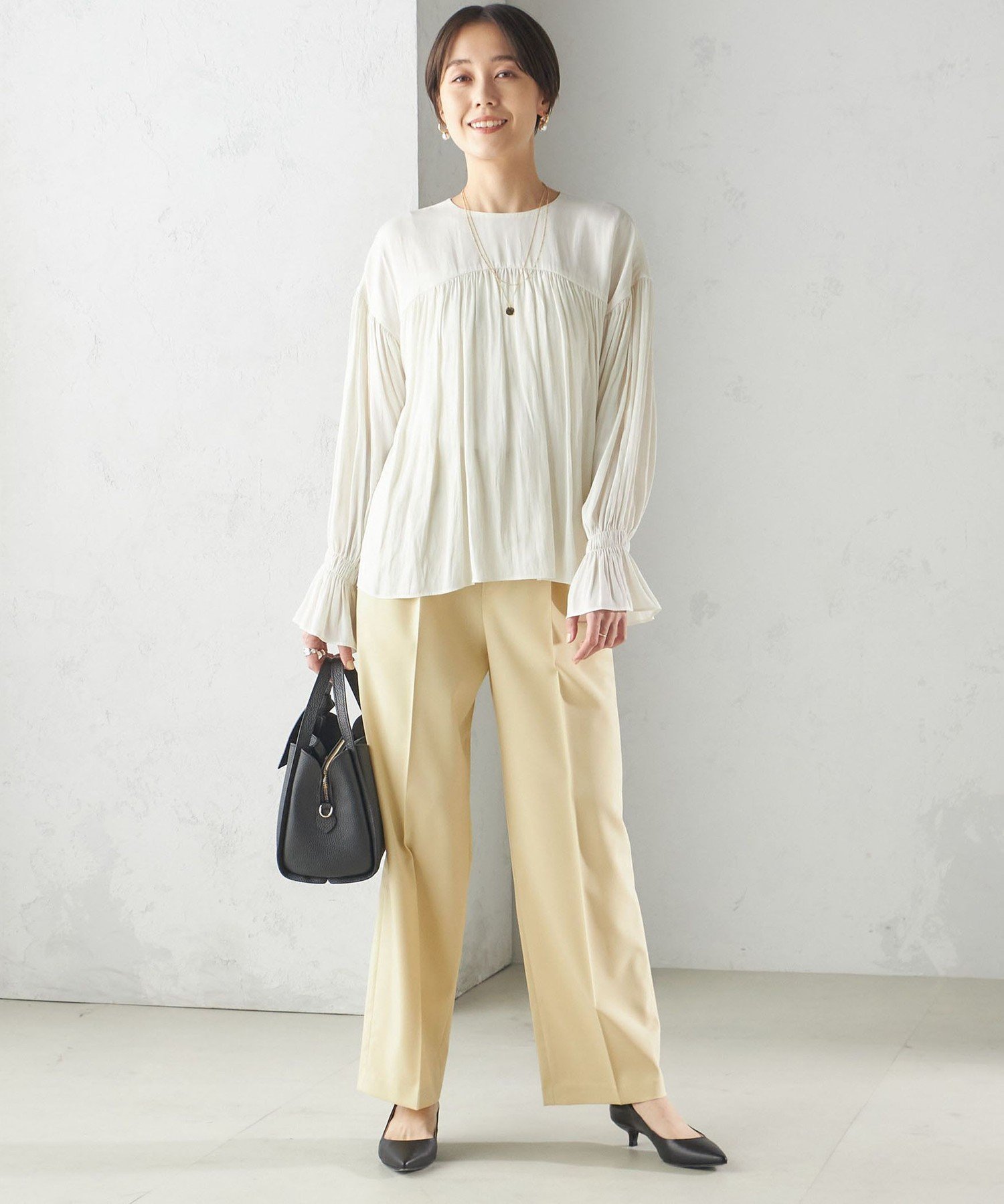 【SALE／50%OFF】SHIPS WOMEN ＜手洗い可能＞ツイル ストレート パンツ(52)(セットアップ対応) シップス パンツ スラックス・ドレスパンツ ホワイト【送料無料】