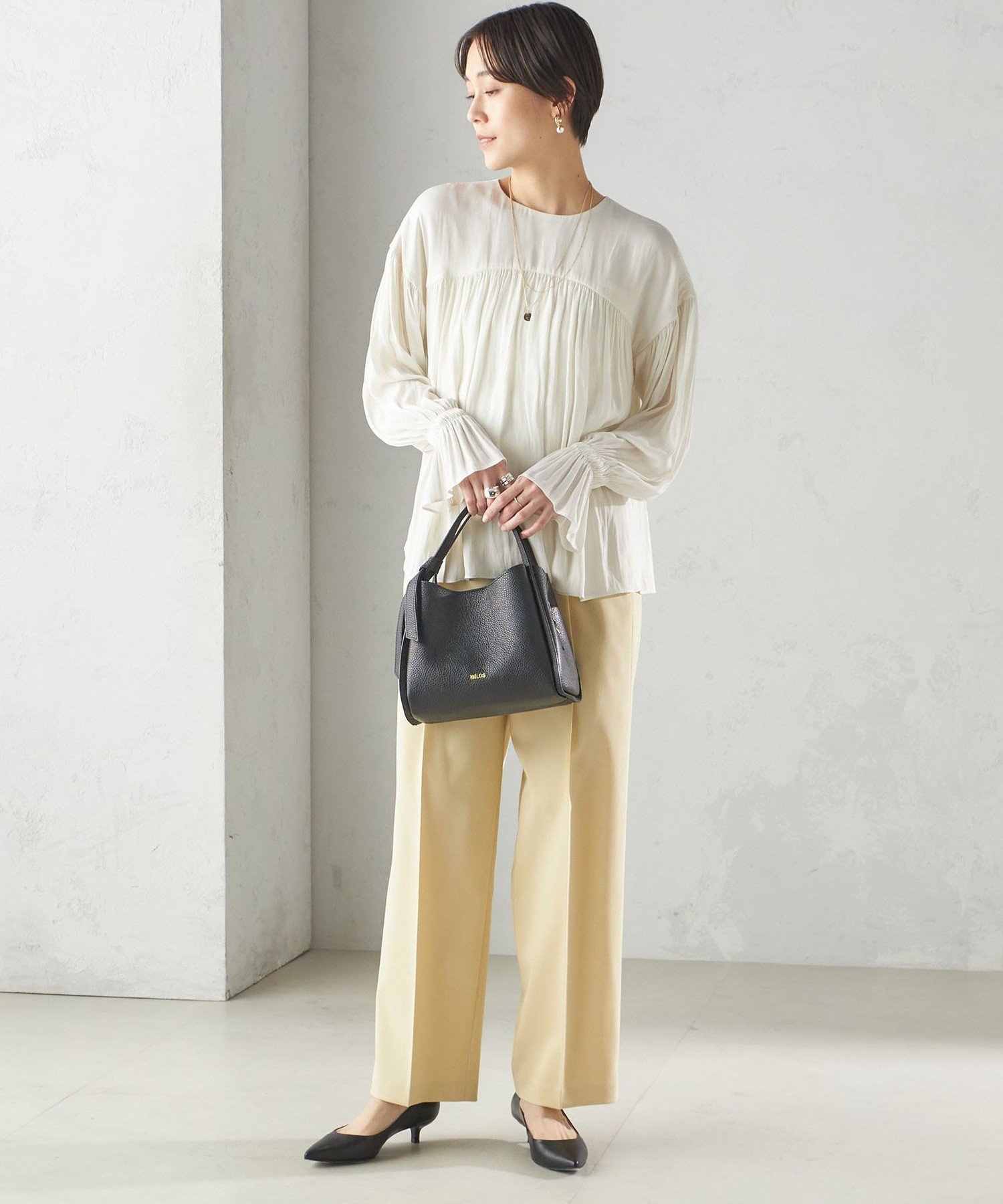 【SALE／50%OFF】SHIPS WOMEN ＜手洗い可能＞ツイル ストレート パンツ(52)(セットアップ対応) シップス パンツ スラックス・ドレスパンツ ホワイト【送料無料】