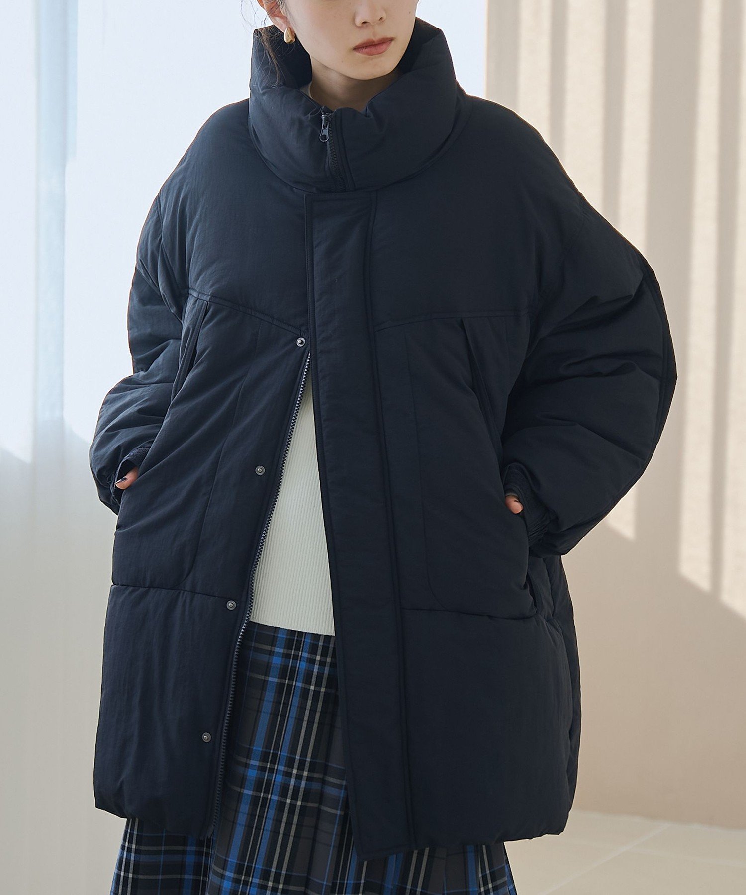 coen 撥水モンスター中綿ジャケット(ミドル丈)【Youtube紹介アイテム】 コーエン ジャケット・アウター ダウンジャケット・ダウンベスト グリーン ホワイト ブラック【送料無料】のサムネイル