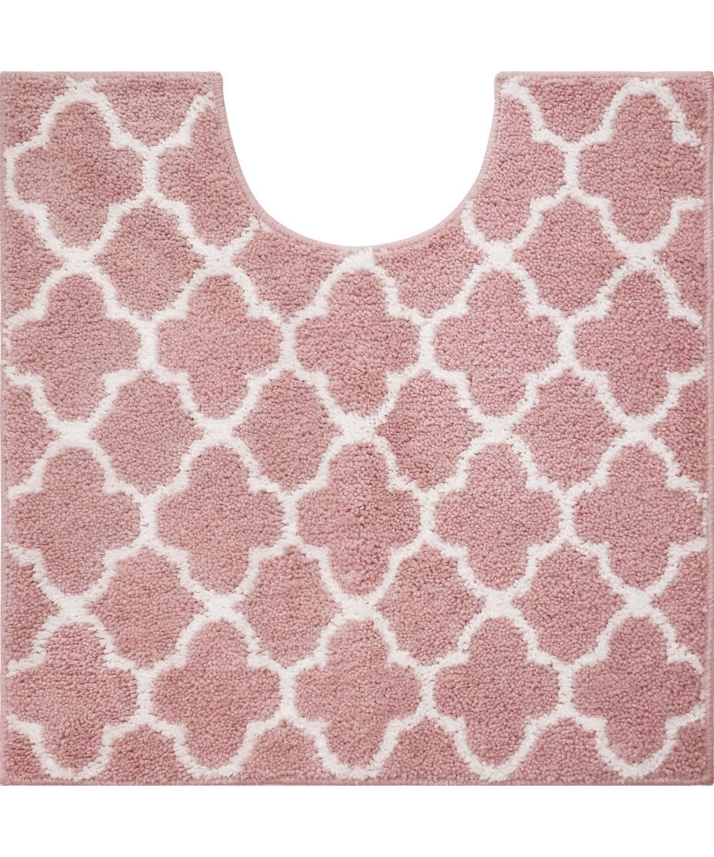 BACKYARD FAMILY モロッカン トイレマット ローラ インテリア・生活雑貨 トイレ用品・バス用品 グレー ピンク