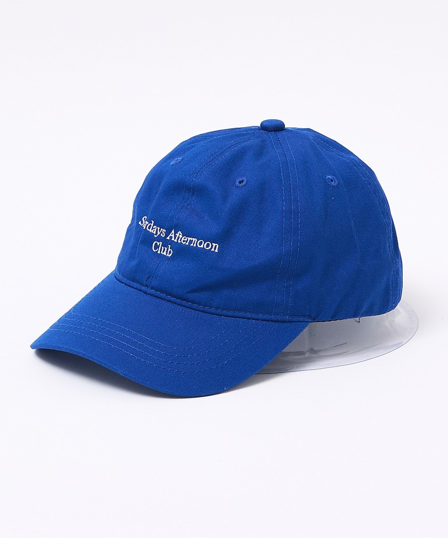 【Saturdays Afternoon Club】 刺繍キャップ アバハウス 帽子 ハット ブルー ネイビー