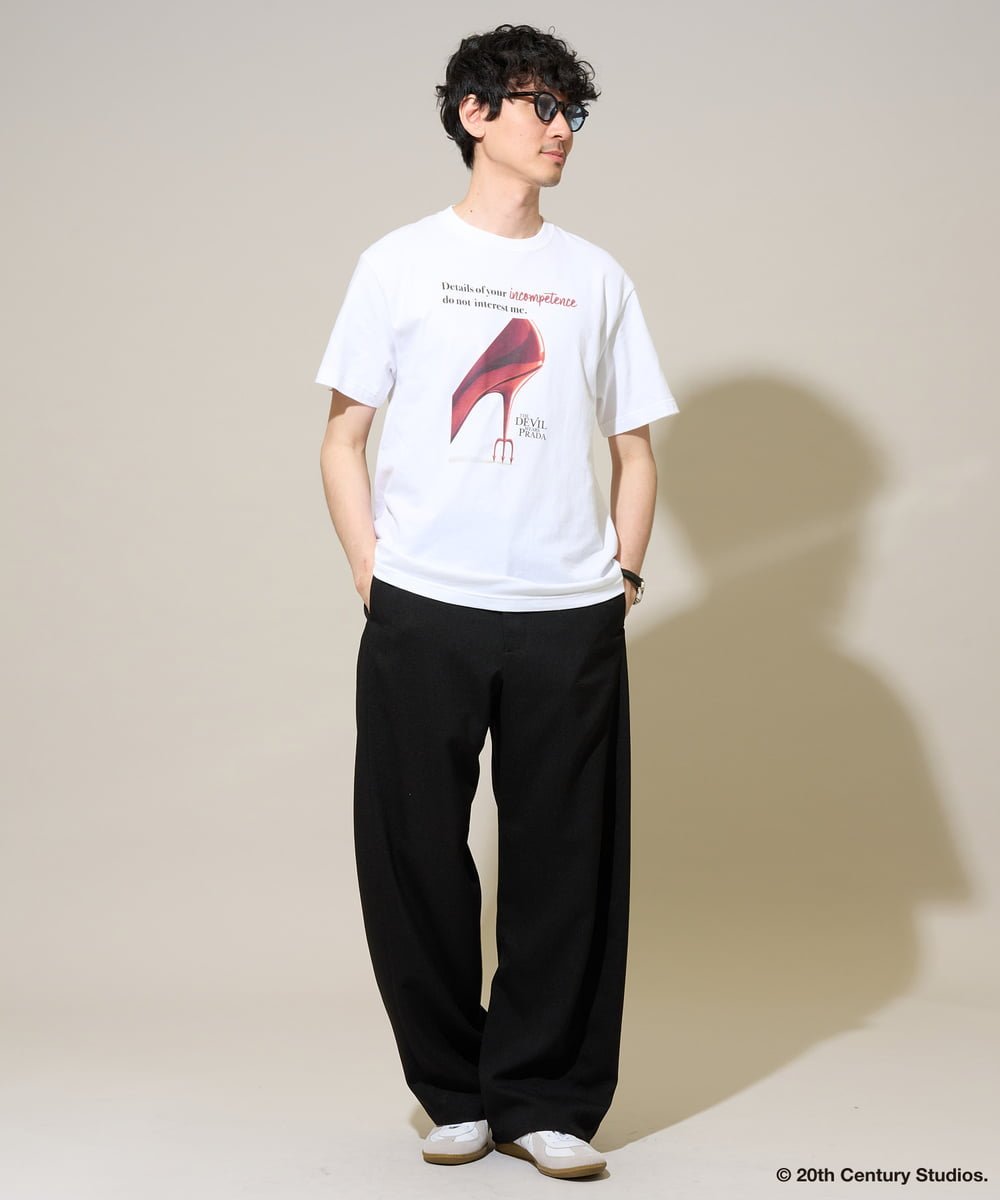 プラダヲキタアクマプリントTシャツ アー・ヴェ・ヴェ トップス カットソー・Tシャツ ホワイト