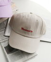 ウィゴー アウター メンズ WEGO MEN'S Memorieロゴキャップ ウィゴー 帽子 キャップ ベージュ パープル