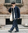 Rocky Monroe オーバーサイズデニムジャケット+ワイドパンツ(セットアップ) ロッキーモンロー ジャケット・アウター デニムジャケット ブラック ネイ...