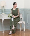 【SALE/30%OFF】DRESS+ ジャンプスーツ オールインワン パンツドレス パーティードレス ドレスプラス パンツ スラックス・ドレスパンツ カーキグリーン ブラック パープル ネイビー【送料無料】