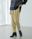 【SALE/20%OFF】Elura スリムウォームテーパードパンツ<低身長サイズあり>/133679 エルーラ パンツ その他のパンツ ベージュ グレー ブラ...