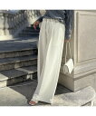 【SALE/30%OFF】Rouge vif la cle ブロードリボン二重織レイヤードタックパンツ ルージュ・ヴィフ ラクレ パンツ その他のパンツ ベージュ ホワイト【送料無料】