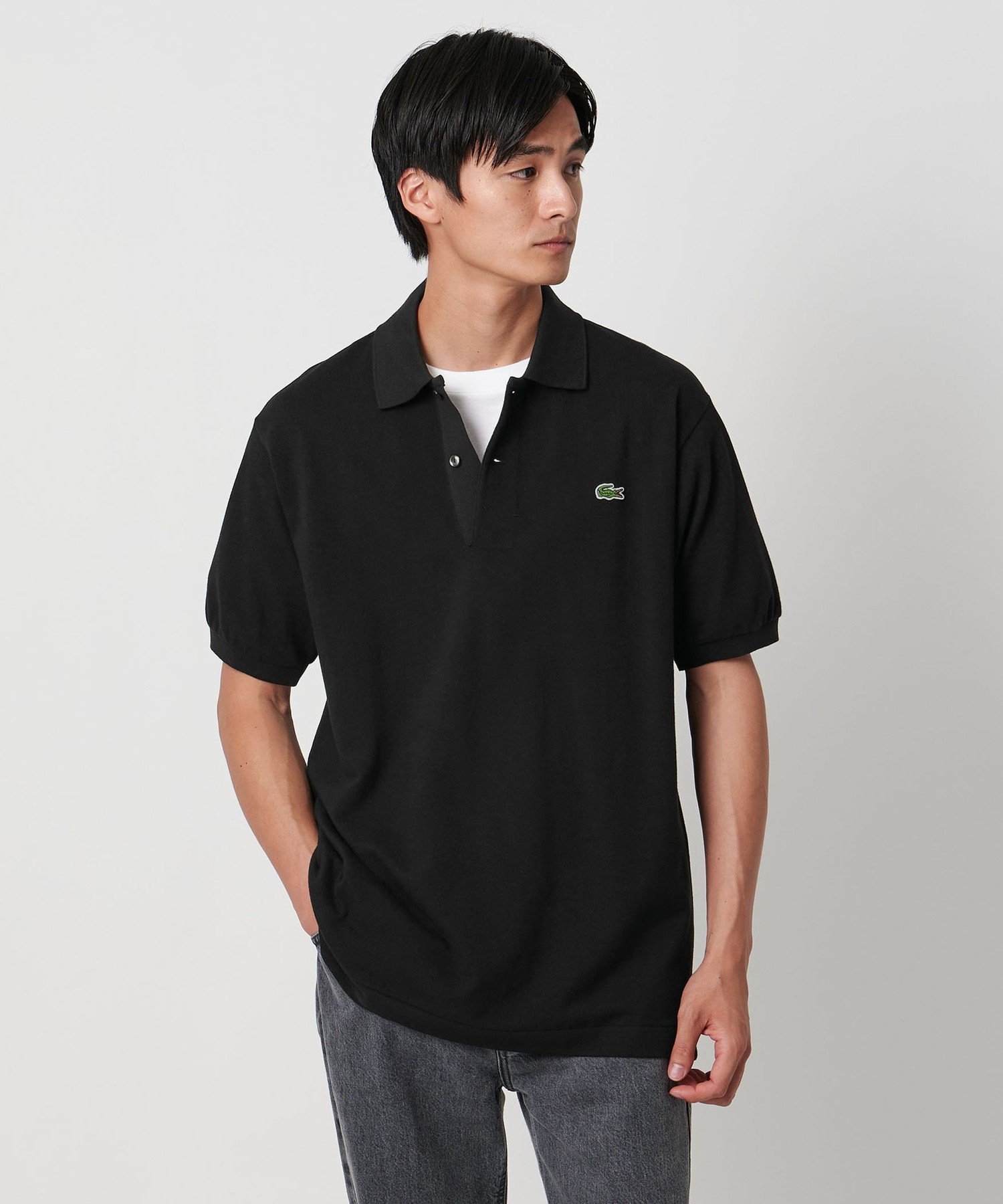 Pique Cotton Skipper Polo 1117-499-2942 11174992942: Black