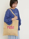 【SALE/50%OFF】Samansa Mos2 ロゴジュートトートバッグ サマンサモスモス バッグ ハンドバッグ ブラウン ピンク