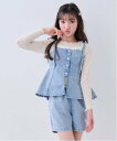 【SALE/50%OFF】by LOVEiT ビスチェパンツセット ナルミヤオンライン トップス アンサンブル ブルー【送料無料】