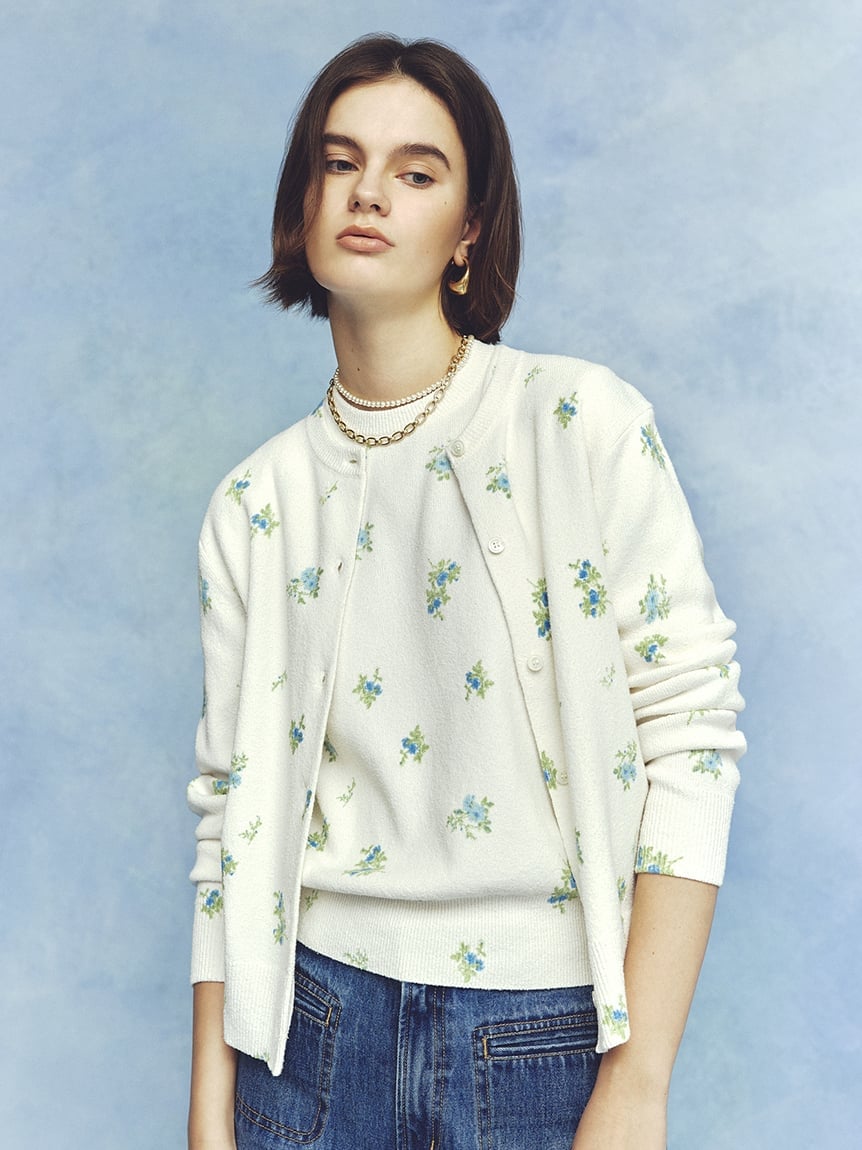 【SALE／50%OFF】Mila Owen フラワープリントアンサンブルプルオーバー ミラオーウェン トップス ニット【送料無料】 stylife-15520673 Rakuten Fashion サンプル画像3