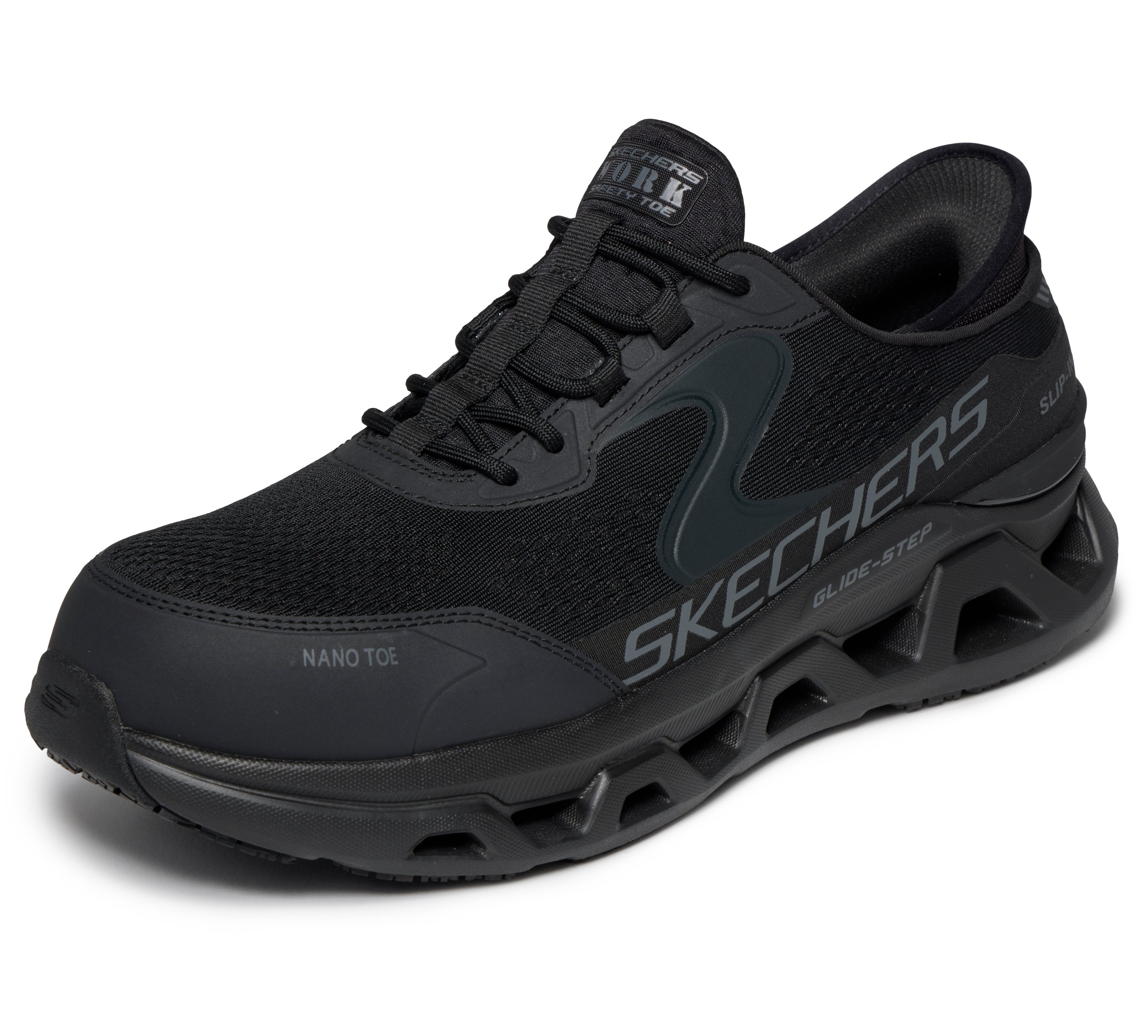 SKECHERS ハンズフリー スリップインズ グライドステップアルタス JSAA規格 A種 先芯 スケッチャーズ シューズ・靴 スニーカー ブラック【送料無料】