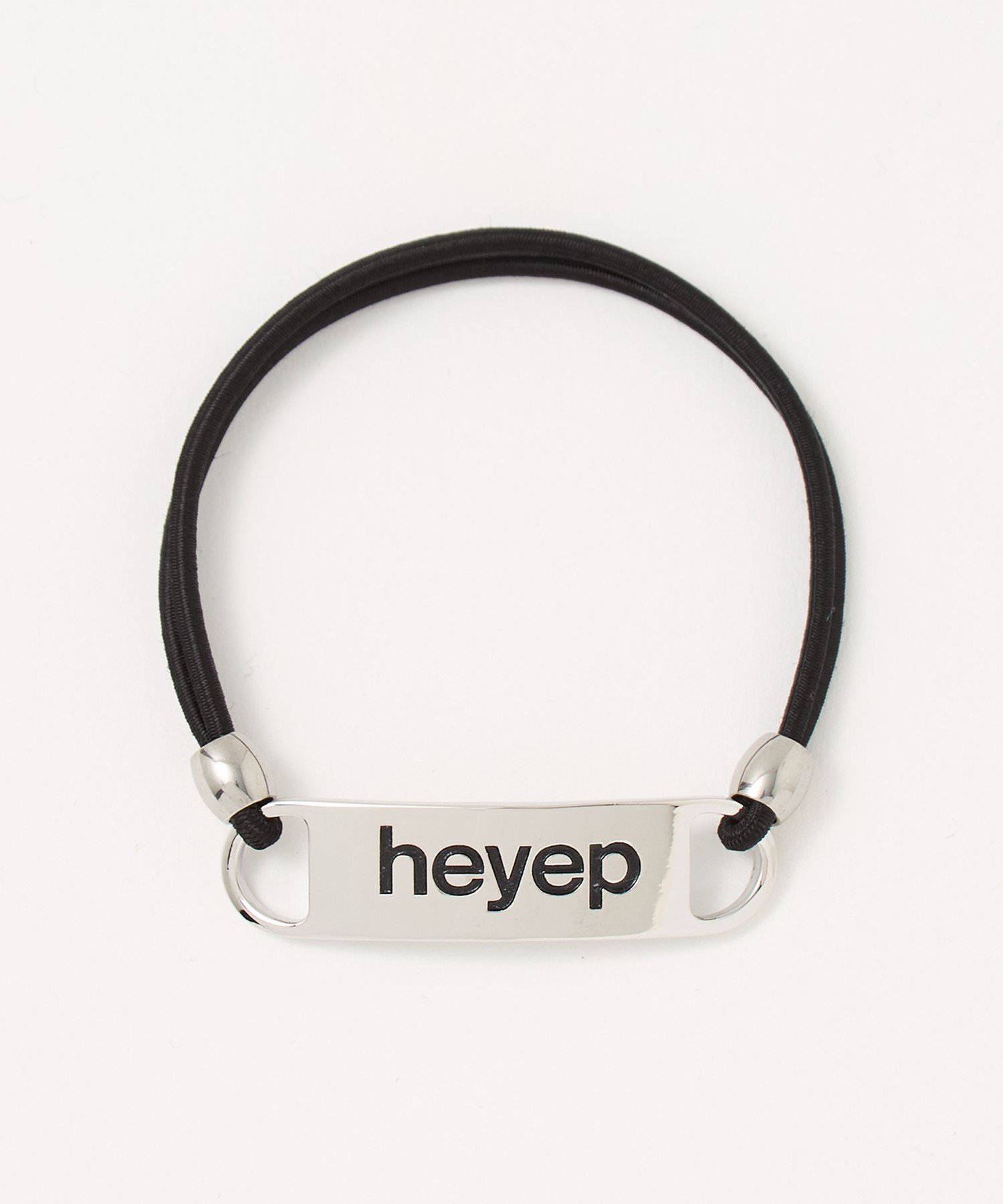 BEAUTY&YOUTH UNITED ARROWS ＜heyep＞ロゴ ヘアタイ/2P ビューティー＆ユース　ユナイテッドアローズ ヘアアクセサリー ヘアゴム シルバー【送料無料】 2