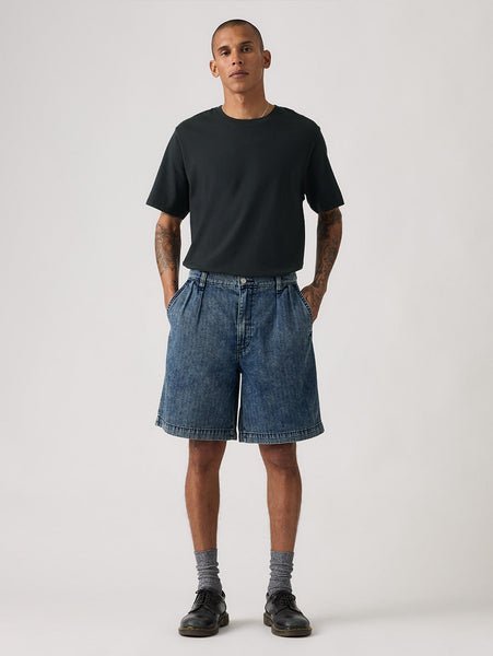【SALE／20%OFF】Levi's バギープリーツショーツ ミディアムインディゴ リーバイス パンツ その他のパンツ ネイビー【送料無料】