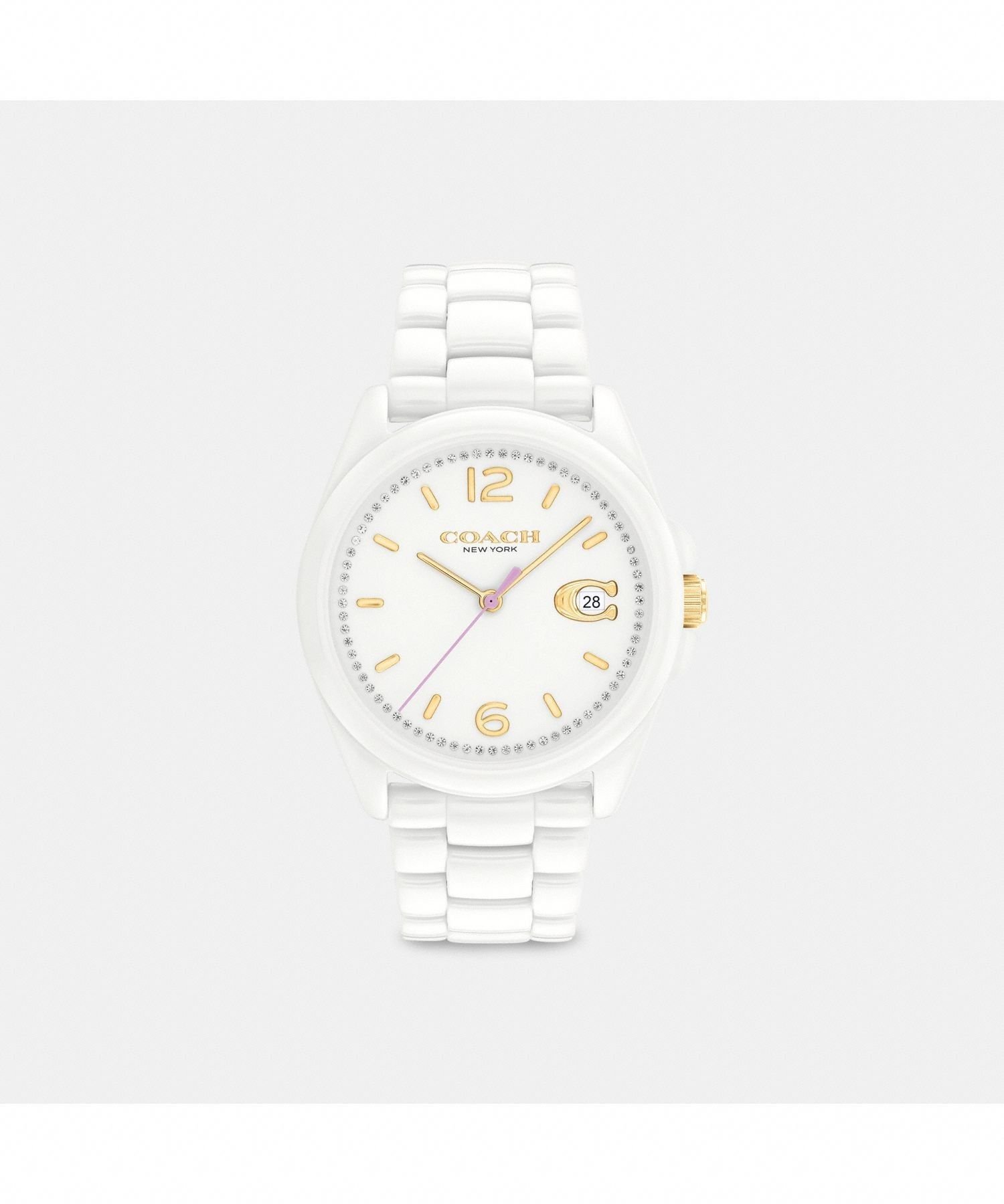 COACH グレイソン ウォッチ 36MM コーチ アクセサリー・腕時計 腕時計 ホワイト【送料無料】