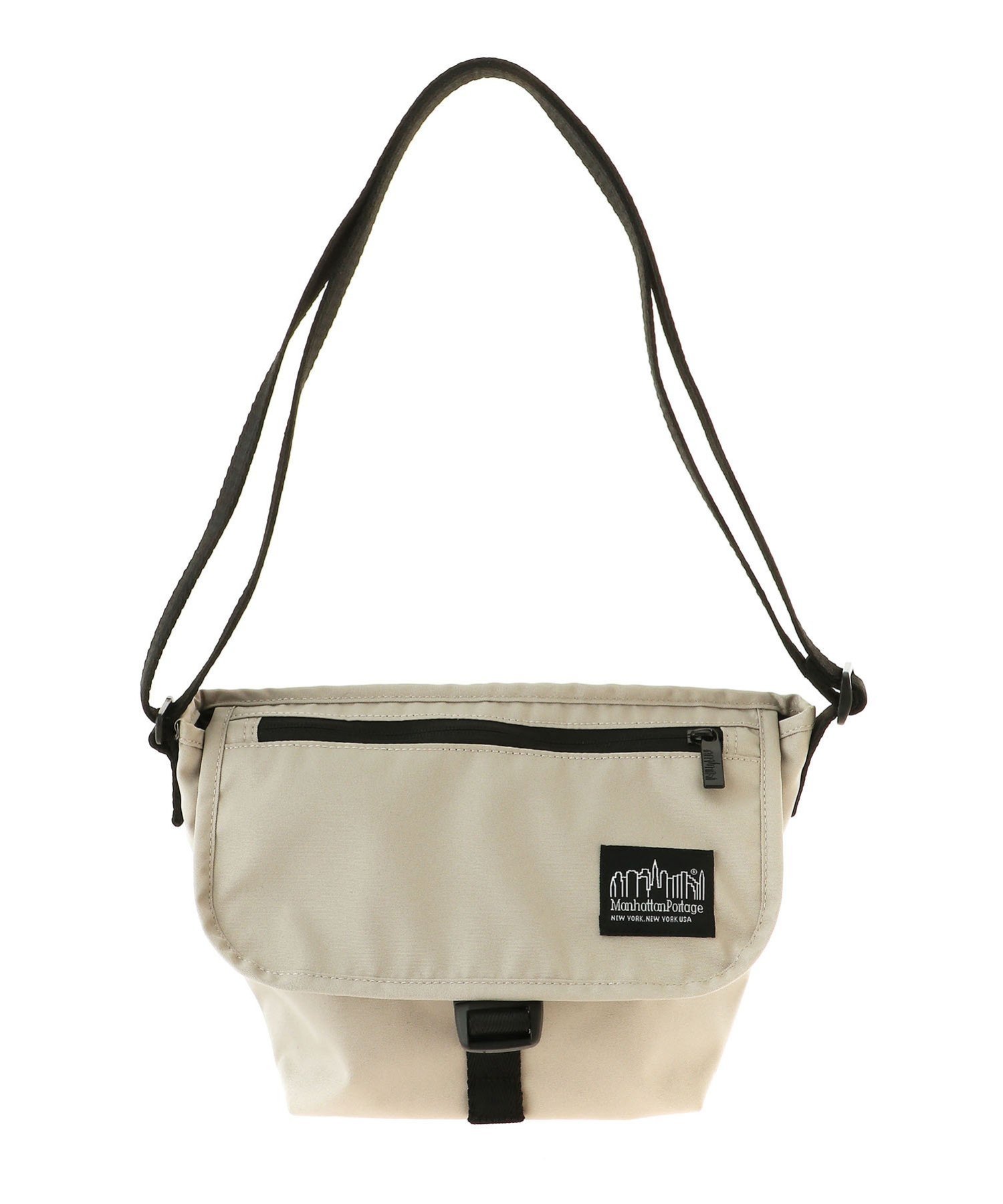Manhattan Portage BLACK LABEL Manhattan Portage BLACK LABEL/(U)STANDARD MESSENGER BAG マンハッタンポーテージ バッグ メッセンジャーバッグ ブラック ベージュ