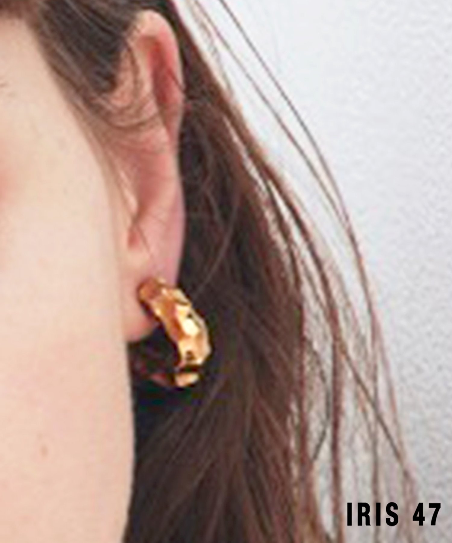 IRIS47 IRIS 47/crunch earring クランチ イヤリング 日本製 MADE IN JAPAN イリスフォーセブン RB7 セットアップセブン アクセサリー・腕時計 イヤリング・イヤーカフ ゴールド シルバー【送料無料】