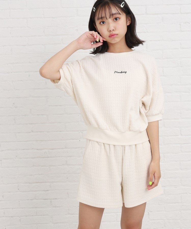 【SALE／50%OFF】PINK-latte 【2点SET】ふくれセットアップ ピンク ラテ ワンピース・ドレス その他のワンピース・ドレス ホワイト ブラック ブルーのサムネイル