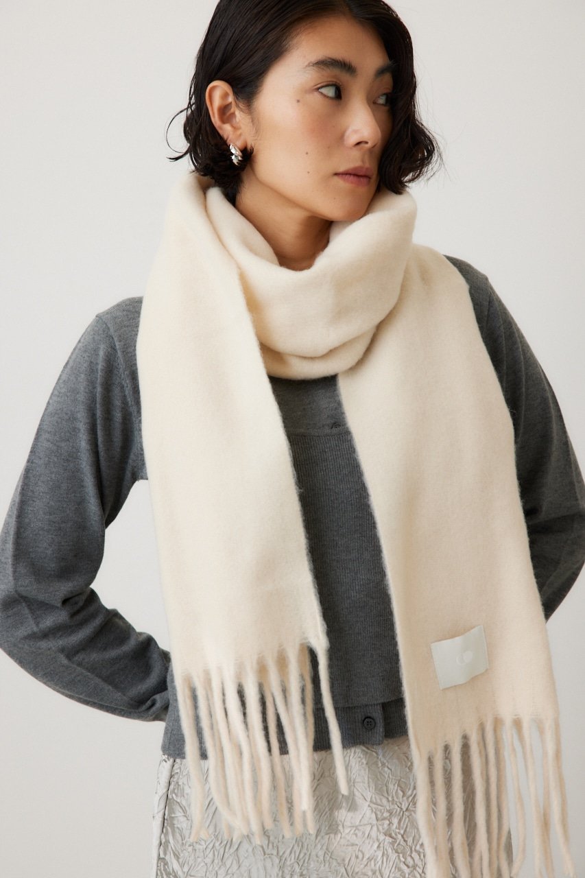 【SALE/50%OFF】crie conforto ソフトタッチマフラー クリー コンフォルト ファッション雑貨 マフラー・ストール・ネックウォーマー ホワイト レッド ピンク