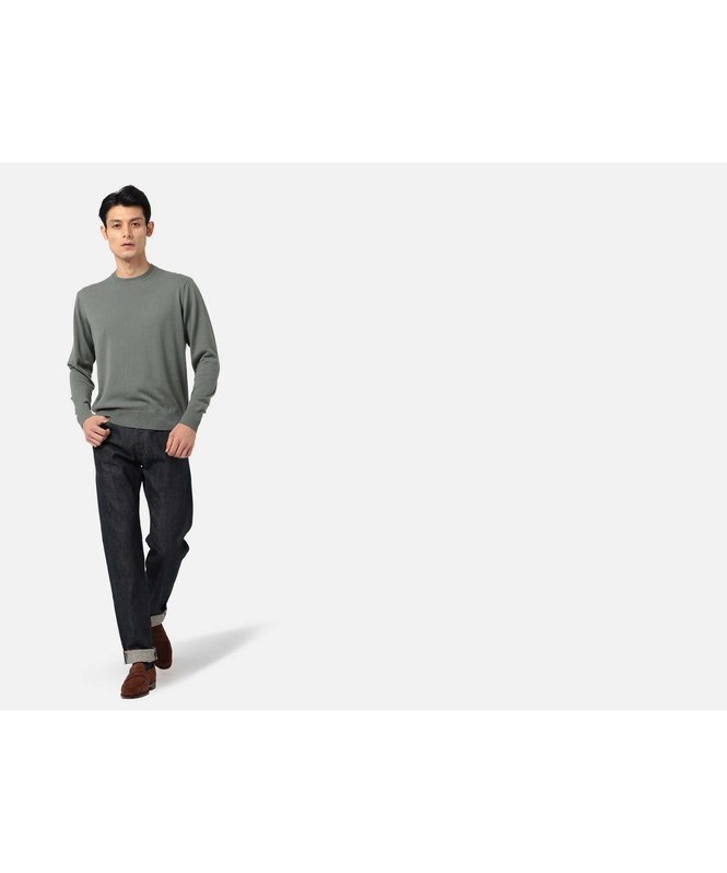 Aquascutum MEN カシミヤクルーニットトップス アクアスキュータム トップス ニット ワインレッド グリーン【送料無料】