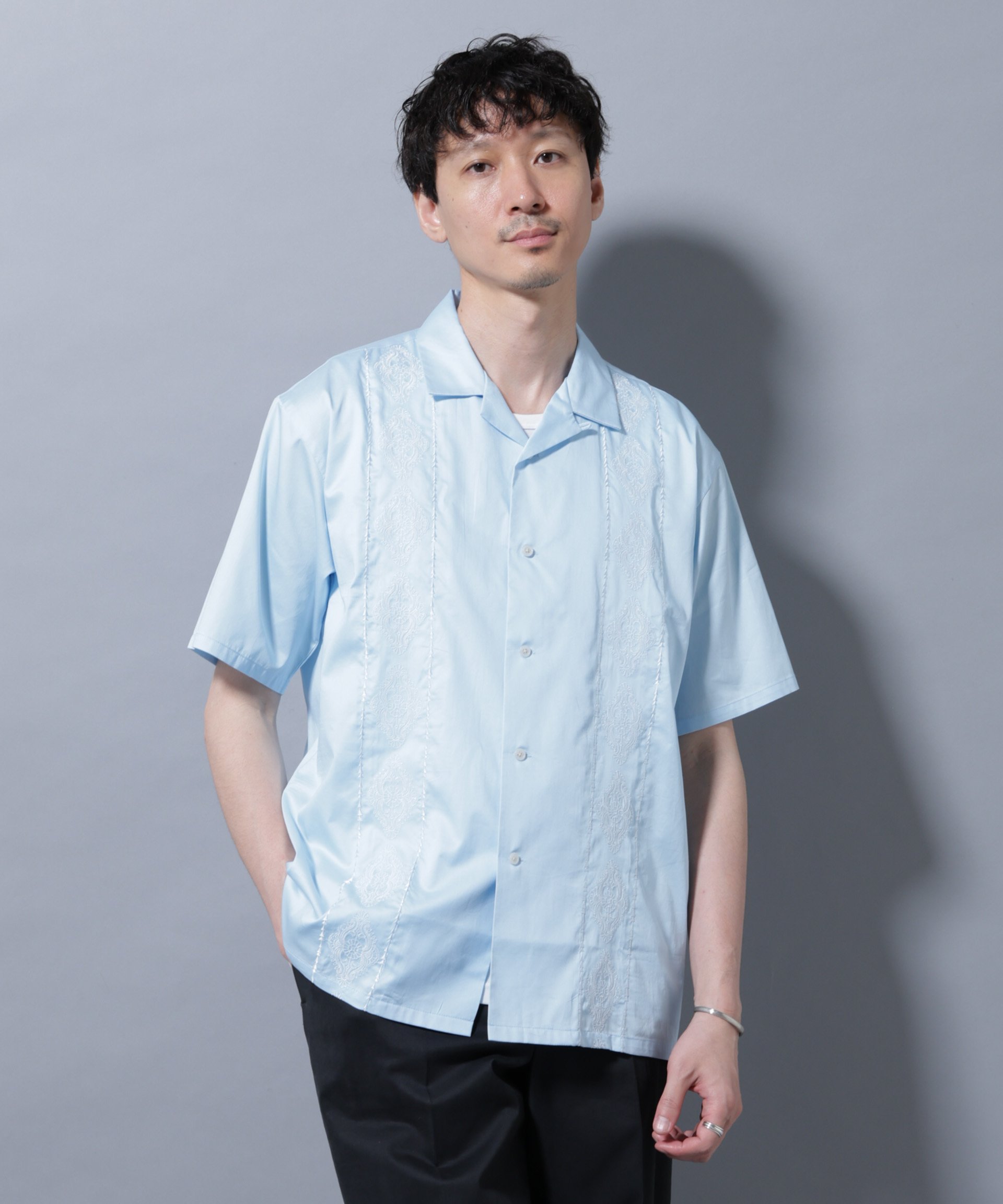 楽天市場】エンブロイダリー ブラウス（メンズファッション）の通販