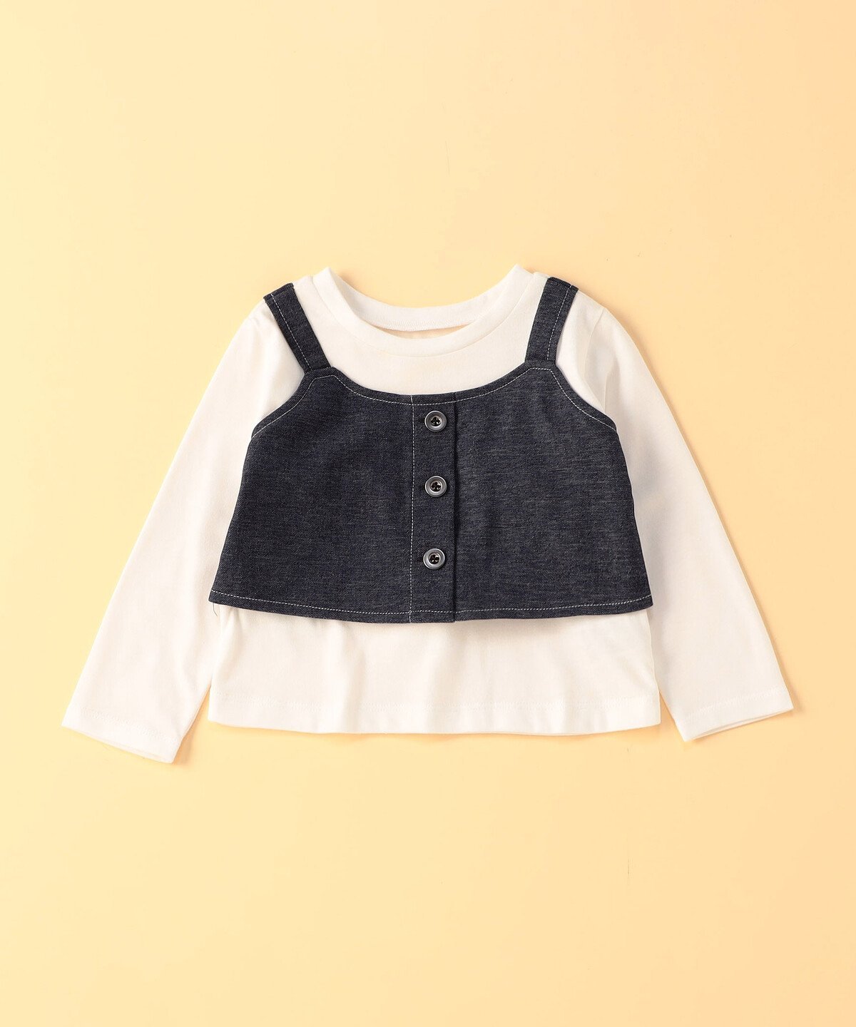 COMME CA ISM ビスチェドッキングTシャツ(ベビーサイズ) コムサイズム マタニティウェア・ベビー用品 ..