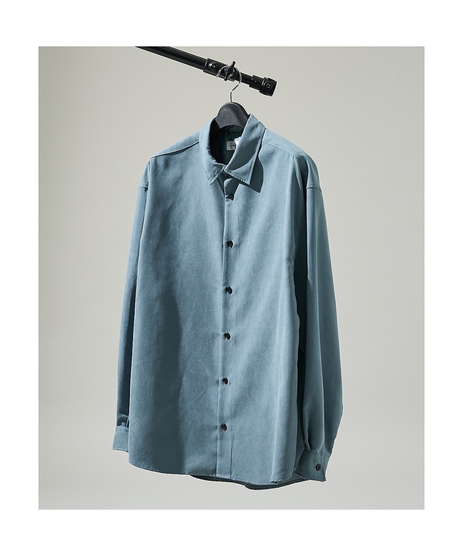 【SALE／20%OFF】ABAHOUSE LASTWORD スエードタッチ オーバーサイズ レギュラーカラーシャツ アバハウス トップス シャツ・ブラウス ネイビー ホワイト【送料無料】