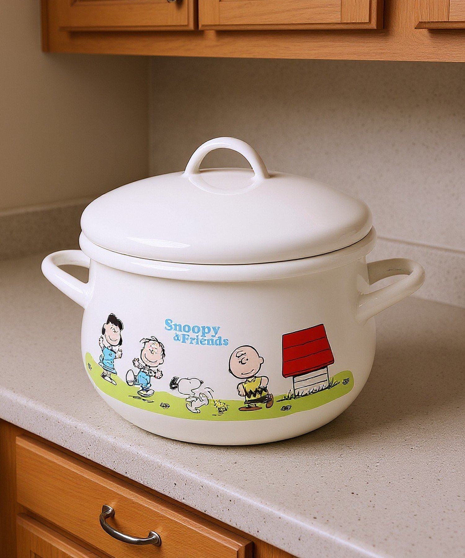 【SALE／0%OFF】BACKYARD FAMILY PEANUTS ホーロー両手鍋 16cm ローラ 食器・調理器具・キッチン用品 ..