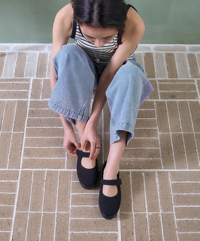 ALBEROLA 別注 メリージェーン フラットシューズ フリークスストア シューズ・靴 バレエシューズ ブラック【送料無料】